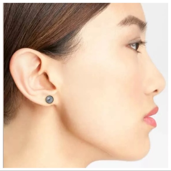 Kate Spade Forever Gems Gray Pearl Stud Earrings - Picture 8 of 8